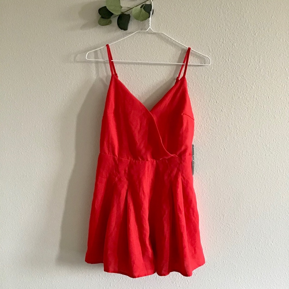 Red Lulus romper